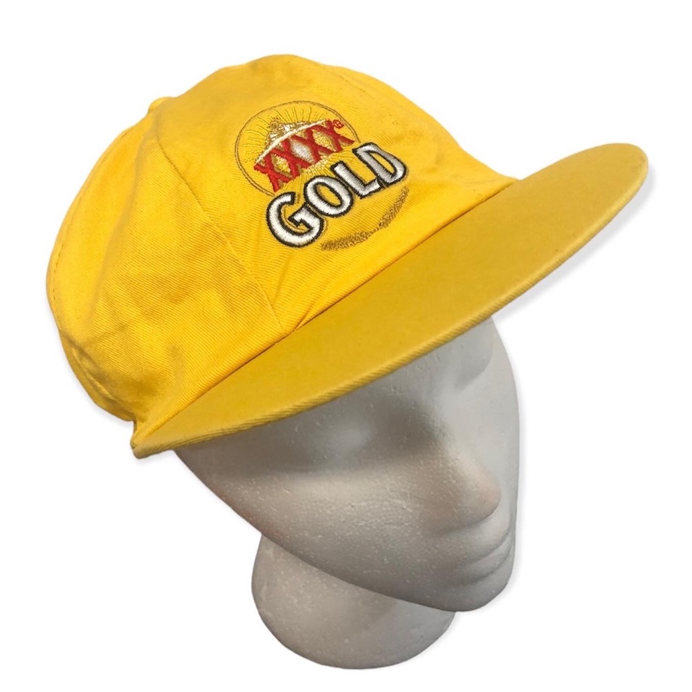 Rare Xxxx Gold 1990s Cricket Style Flatbill Hat 🧢